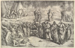 Les Israélites ramassant la manne