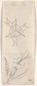 Feuille de croquis (verso) - Beatrice Godwin Whistler