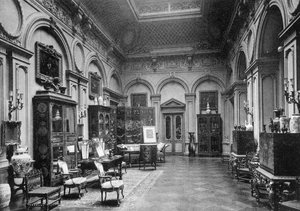 Le salon, Montagu House, 1908 - Bedford Lemere and Company