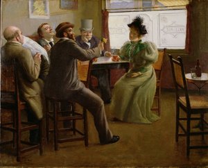 Intérieur de bar, vers 1880