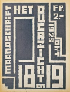 Couverture pour un numéro de 1923 du magazine "Het Overzicht", 1923