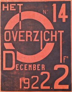 Couverture du numéro de décembre 1922 du magazine "Het Overzicht", 1922 - Belgian School