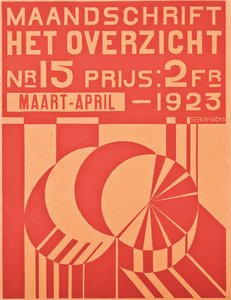 Couverture du numéro de mars-avril 1923 du magazine "Het Overzicht", 1923 - Belgian School