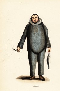 Homme inuit de la rivière Mackenzie, Yukon, Canada - Belgian School