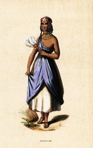 Femme Kanuri islamique de Borno, Nigeria