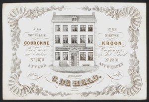 La Nouvelle Couronne, De Nieuwe Kroon, Anvers, Antwerp (gravure) - Belgian School