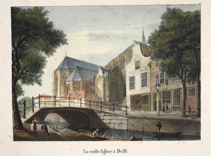 La vieille Église à Delft - Belgian School