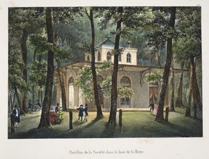 Pavillon de la Société, dans le bois de La Haye, vers 1895 - Belgian School