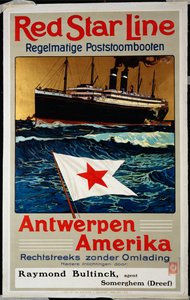 Red Star Line, Anvers Amérique, c.1899 - Belgian School