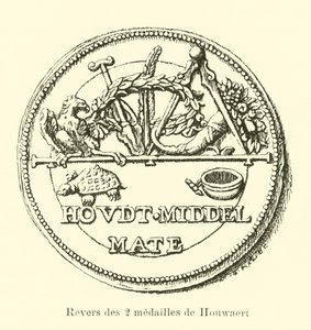 Revers des deux médailles de Houwaert - Belgian School