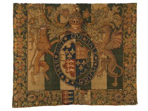 Tapisserie avec les Armoiries royales d