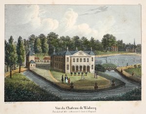 Vue du Château de Wisbecq, vers 1895 - Belgian School