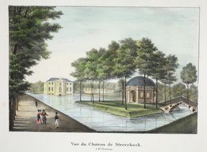 Vue du Château de Sterrebeek, vers 1895 - Belgian School