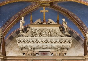 Crypte, Arche des Saints Marcellin et Pierre Exorciste, Sarcophage avec statues de Saint Marcelin et Saint Pierre Exorciste, Benedetto Briosco 1506-08 - Benedetto Briosco