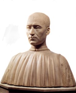 Buste de Philippe Strozzi (ou Filippo) (1489-1538), condottiere et politicien italien. Sculpture en marbre de Benedetto da Maiano (1442-1497) 15ème siècle Paris, Musée du Louvre.