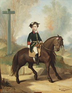 Portrait équestre de Louis-Napoléon Bonaparte 1856-1879, Prince Impérial, 1861 - Benedict Masson