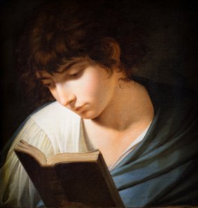 Jeune homme lisant Homère - Benigne Gagnereaux