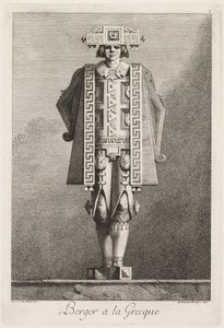 Mascarade à la Grecque: Berger à la Grecque, Planche 5, 1771