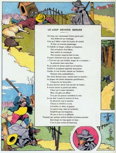 Le Loup devenu berger, illustration des 