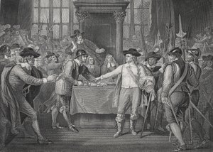 Oliver Cromwell dissolvant le Long Parlement - Benjamin (after) West