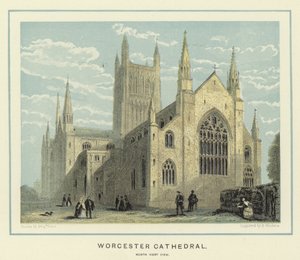 Cathédrale de Worcester, vue nord-ouest - Benjamin Baud