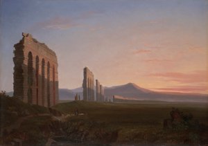 Vue de la campagne romaine - Benjamin Champney