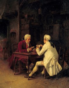 Les joueurs de cartes - Benjamin Eugene Fichel