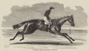 Chanteuse, gagnante des Oaks, à Epsom, 1852