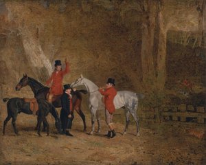 Scène de chasse au renard - Benjamin Marshall