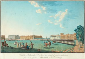 Le Palais de Marbre à Saint-Pétersbourg, c. 1800 - Benjamin Paterssen
