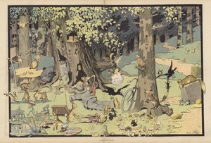 La forêt jubilante (lithographie en couleur)