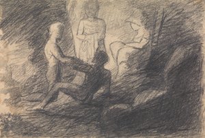 Étude de figures dans une grotte - Benjamin Robert Haydon