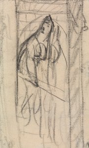 Le meurtre de Duncan - Lady Macbeth, approchant Macbeth et le corps