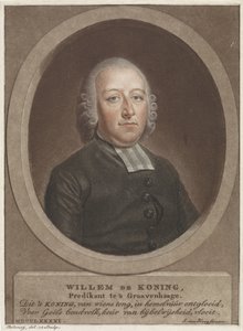 Portrait du pasteur Willem de Koning - Benjamin Samuel Bolomey