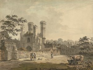 Vue sud-est de la porte du monastère de Saint-Augustin, Canterbury, Kent
