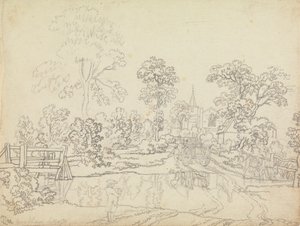 Un gué à Wrentham, Suffolk - Benjamin West