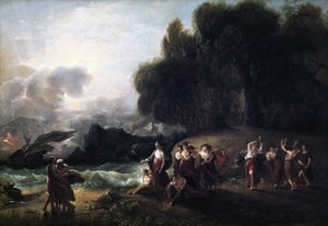 Réception de Télémaque et Mentor par Calypso, 1801