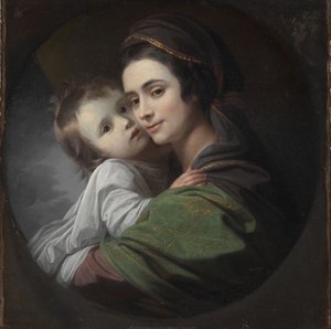 Elizabeth Shewell West et son fils, Raphael - Benjamin West