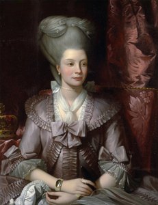 La reine Charlotte de Mecklembourg Strelitz (1744-1818), épouse de Georges III d