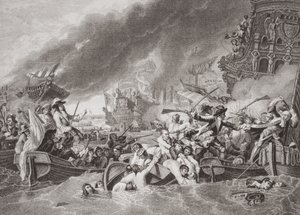 La bataille de La Hogue, destruction de la flotte française, 22 mai 1692, de 