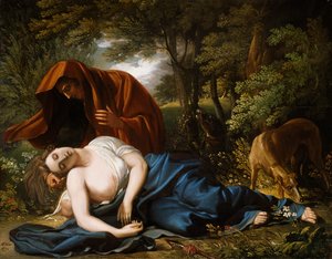 La mort de Procris (retouché) - Benjamin West