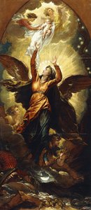"La Femme vêtue de soleil fuit la persécution du dragon" - Benjamin West