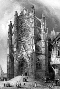 Le transept sud de la cathédrale de Beauvais, France, 1836 - Benjamin Winkles