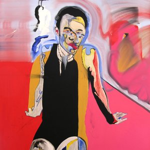 Autoportrait à Udaipur, Rajasthan, 2006 (oil on canvas) - Benoit Erwann Boucherot