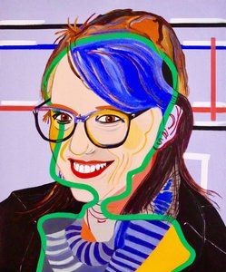 La Nef des fous : Evelyne, 2020 (oil on canvas)
