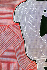 Passager 11, 2020 (acrylique sur papier japonais sérigraphié)