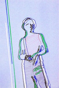 Passager 2, 2020 (acrylique sur papier japonais sérigraphié) - Benoit Erwann Boucherot