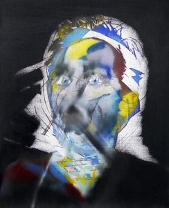 Surautoportrait au hijab, 2017 (oil on canvas) - Benoit Erwann Boucherot