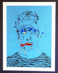 Surportrait : Un homme, 2015 (acrylique sur toile)