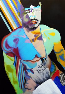 Surportrait : Thésée, acte 3, 2020 (oil on canvas)